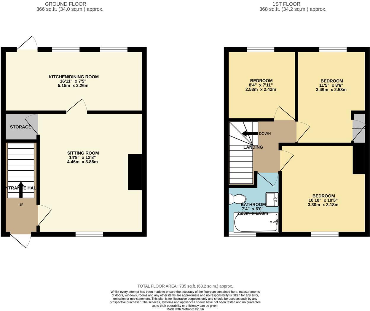 Romany Road, Norwich floorplan