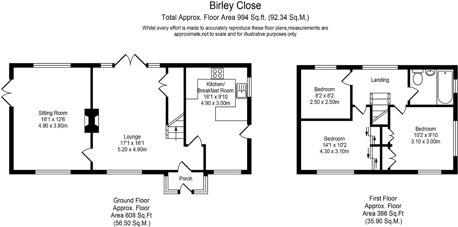 Birley Close, Appley Bridge, WN6 floorplan
