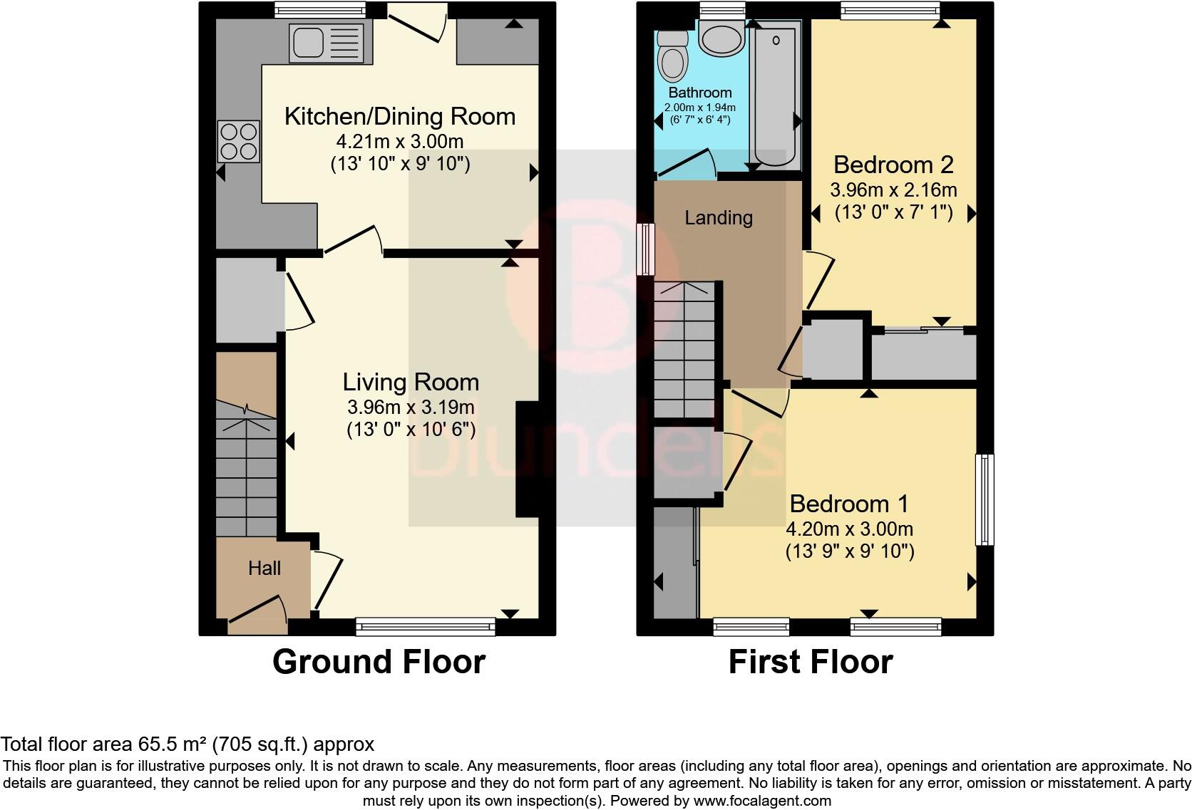 Badger Rise, Sheffield, South Yorkshire, S13 floorplan