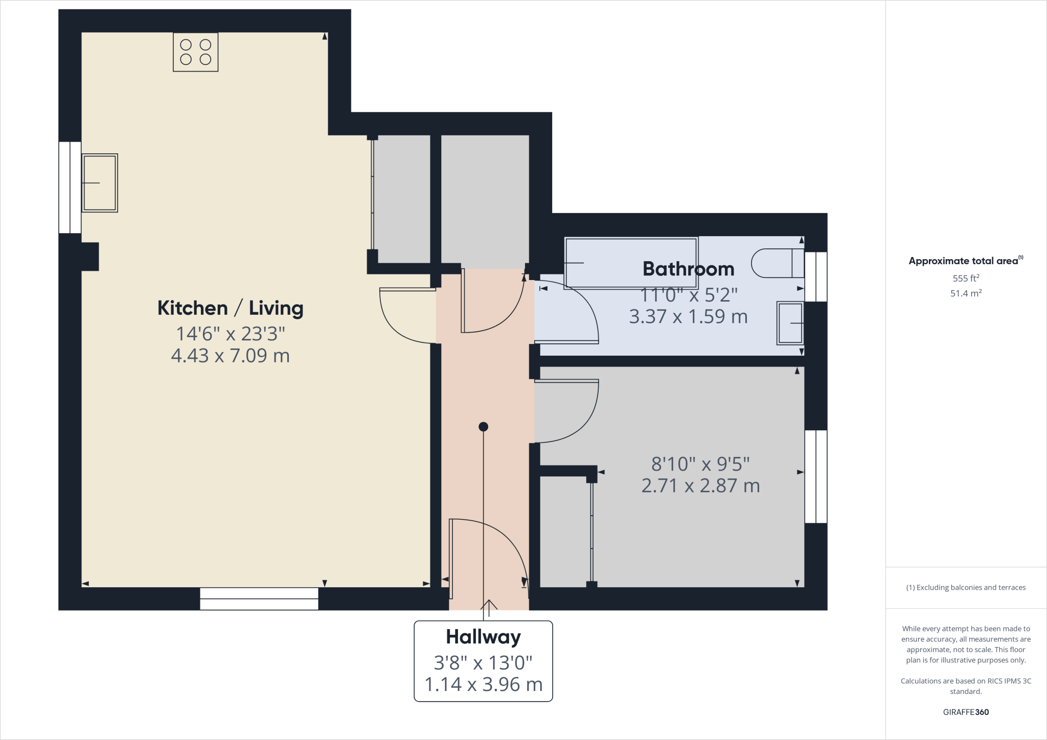 Derwent House, Derwent Drive, Kendal, Cumbria, LA9 7PB floorplan