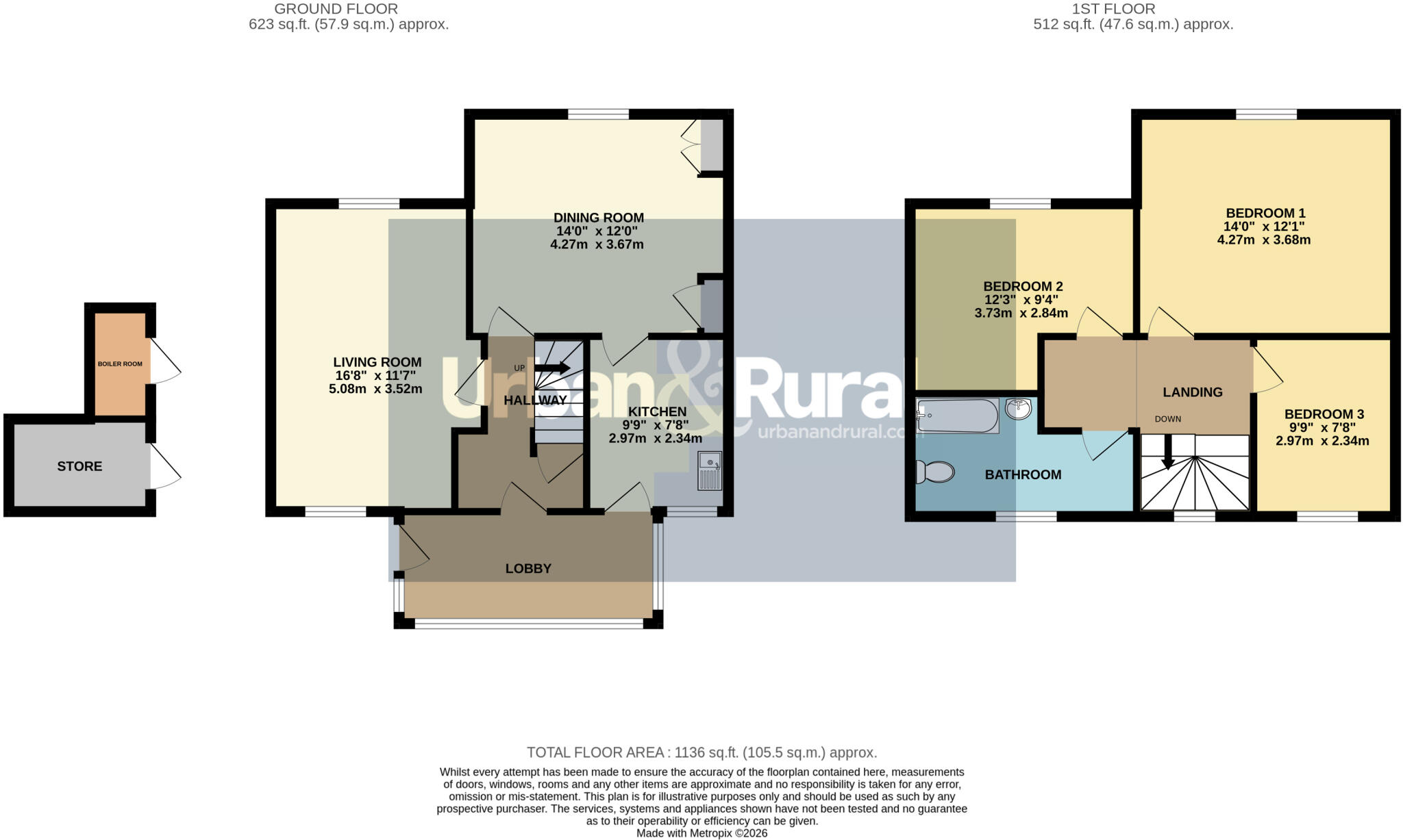 Water End, Eversholt, Bedfordshire, MK17 floorplan