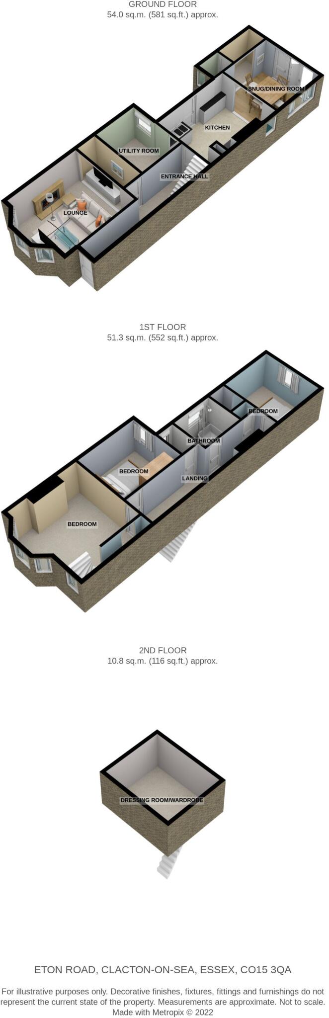 Eton Road, Clacton-on-Sea, Essex, CO15 3QA floorplan