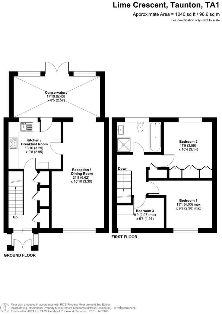Lime Crescent, Taunton floorplan