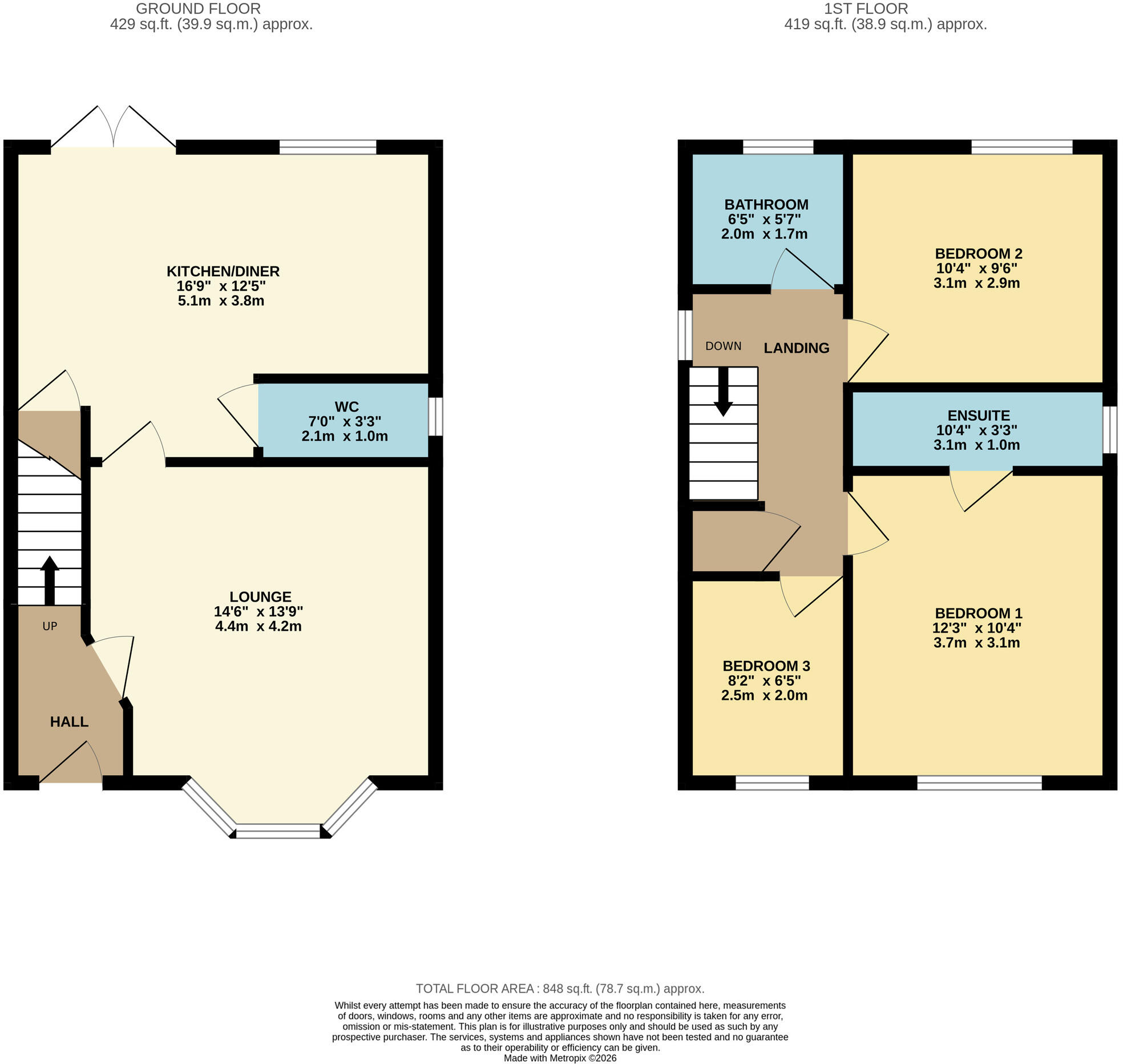 Bakers Park, Saltney, Flintshire floorplan