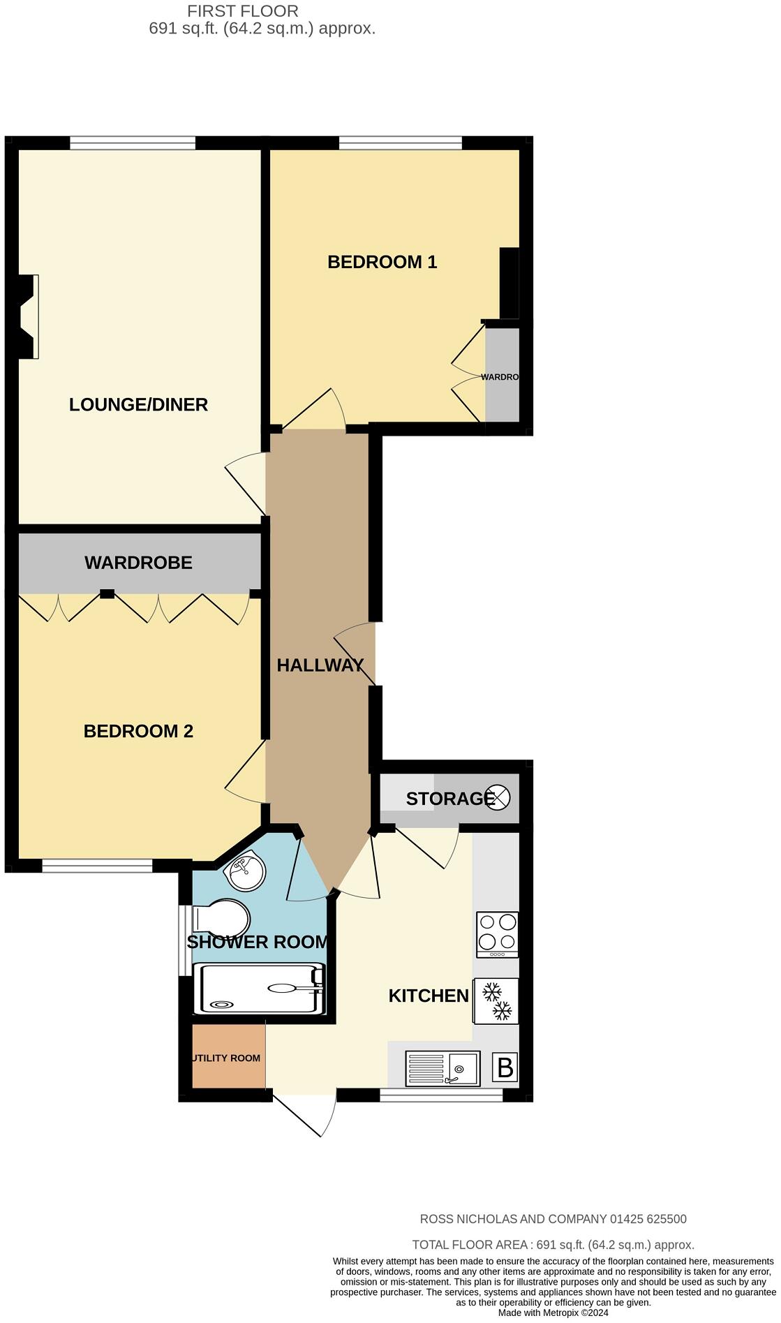 Cliff Crescent, Marine Drive, Barton On Sea, New Milton, Hampshire. BH25 7EB floorplan