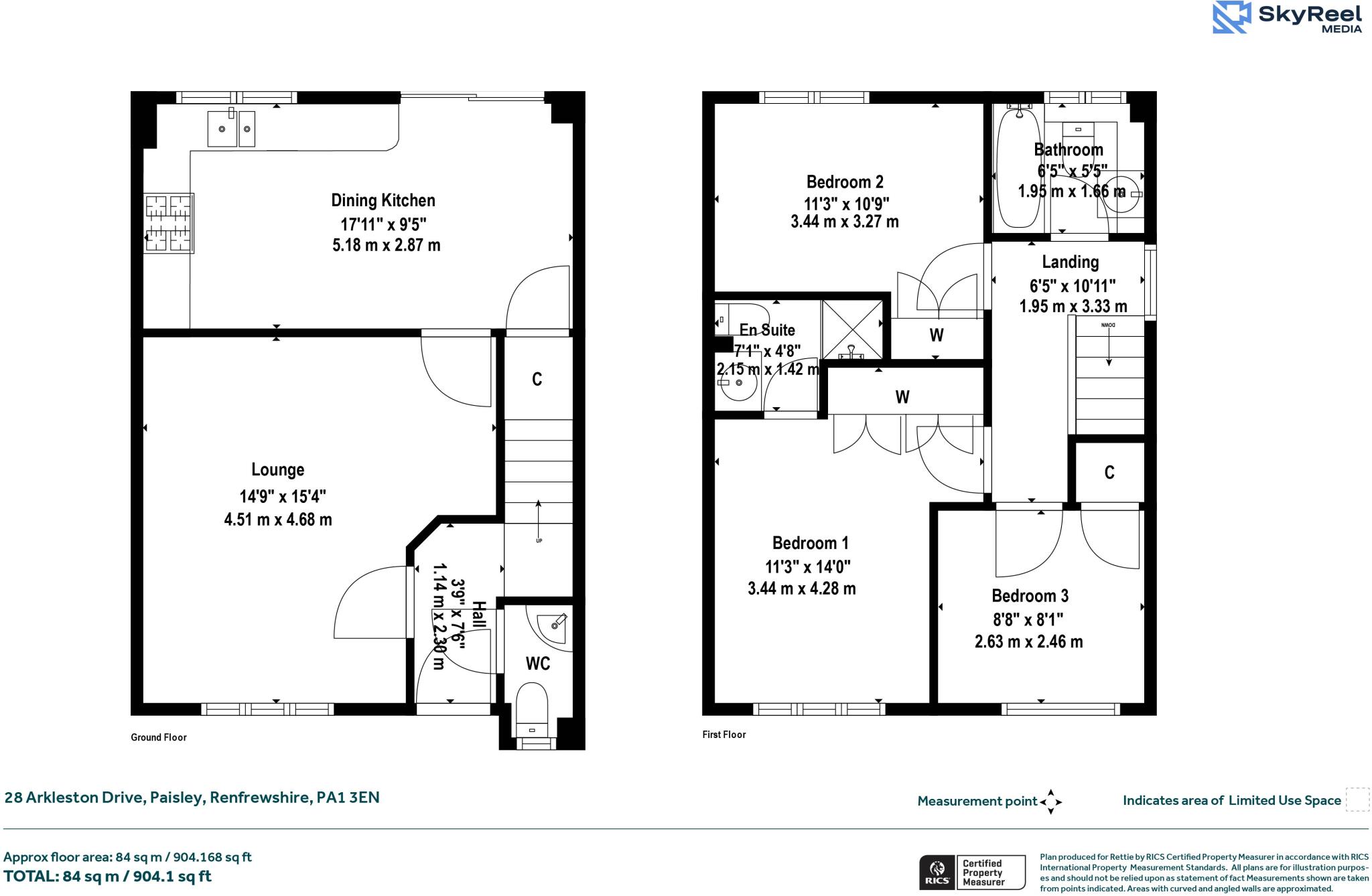 Arkleston Drive, Paisley, Renfrewshire floorplan