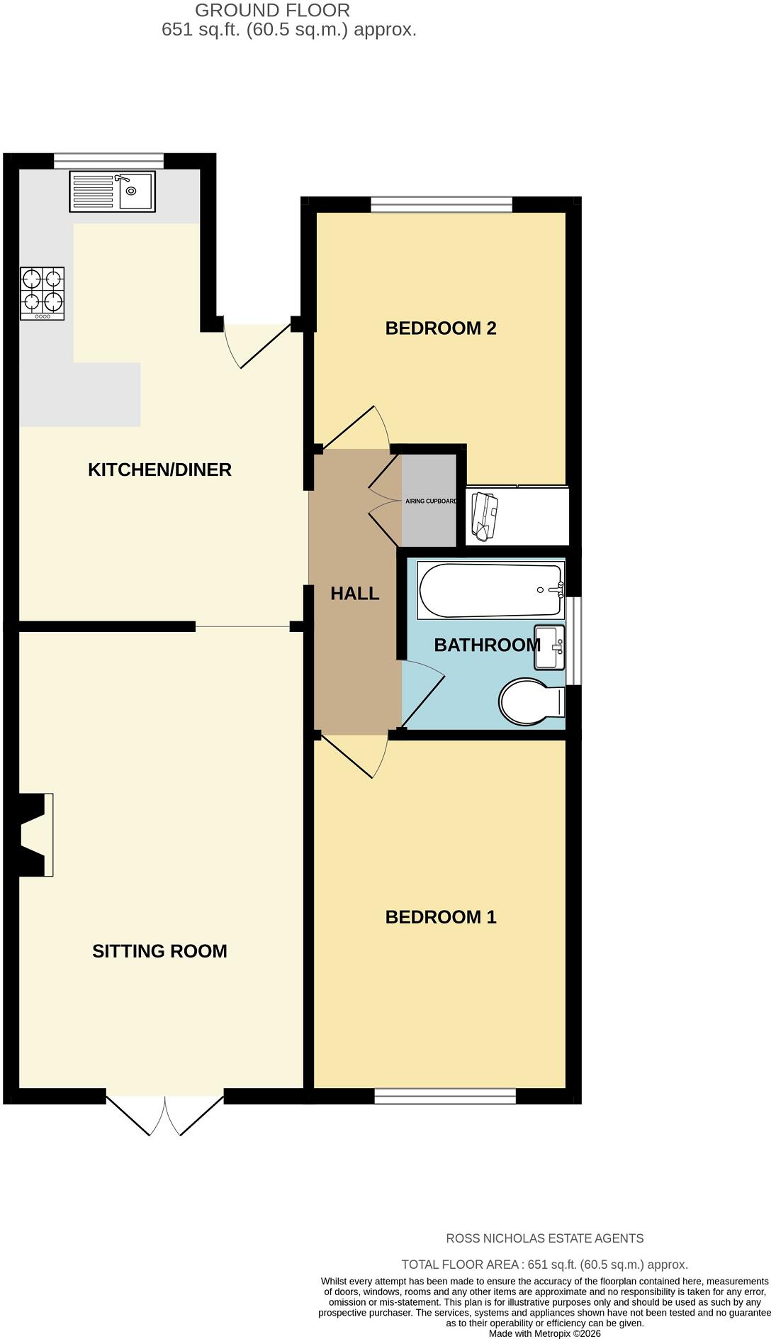 Inglewood Drive, New Milton, Hampshire. BH25 6TT floorplan