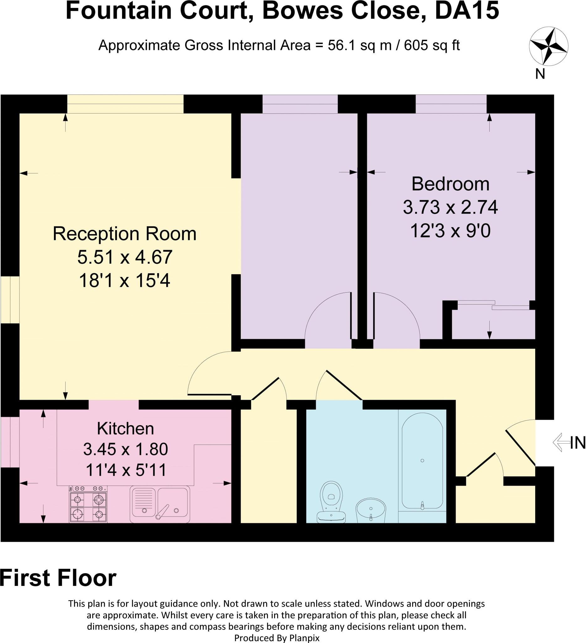 Fountain Court, Bowes Close, Sidcup floorplan
