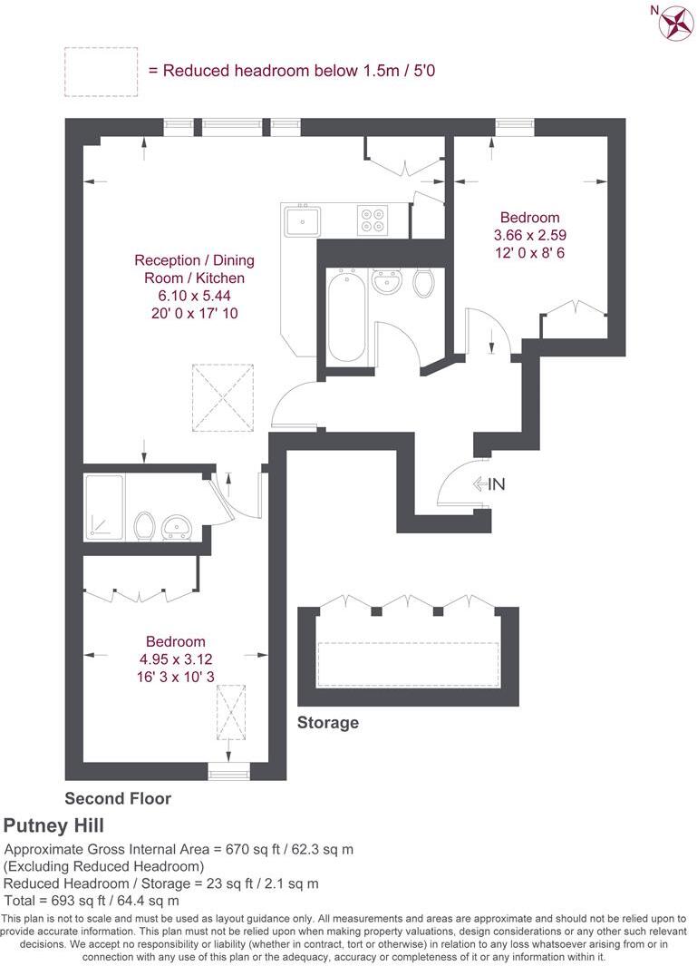 Putney Hill, London floorplan