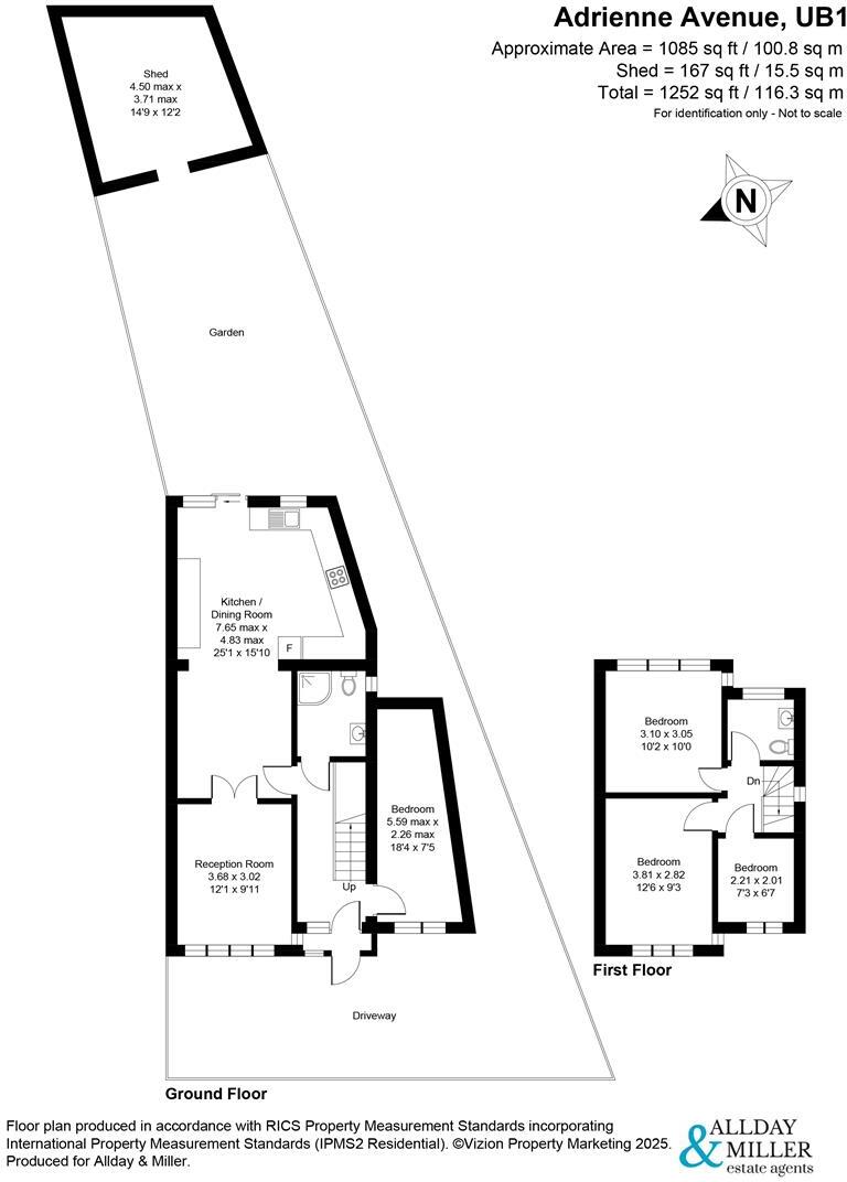 Adrienne Avenue, Southall floorplan