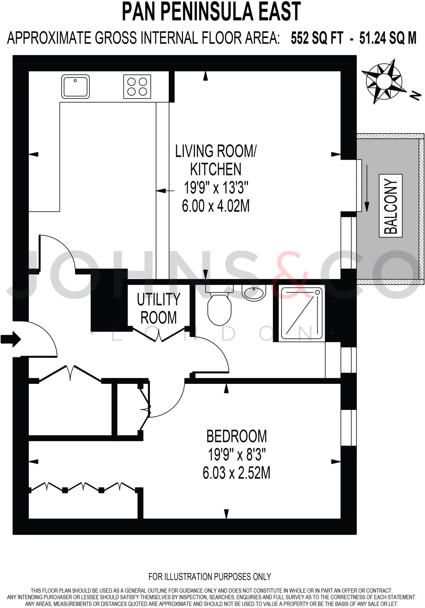 Club 45, Pan Peninsula, Canary Wharf, E14 floorplan