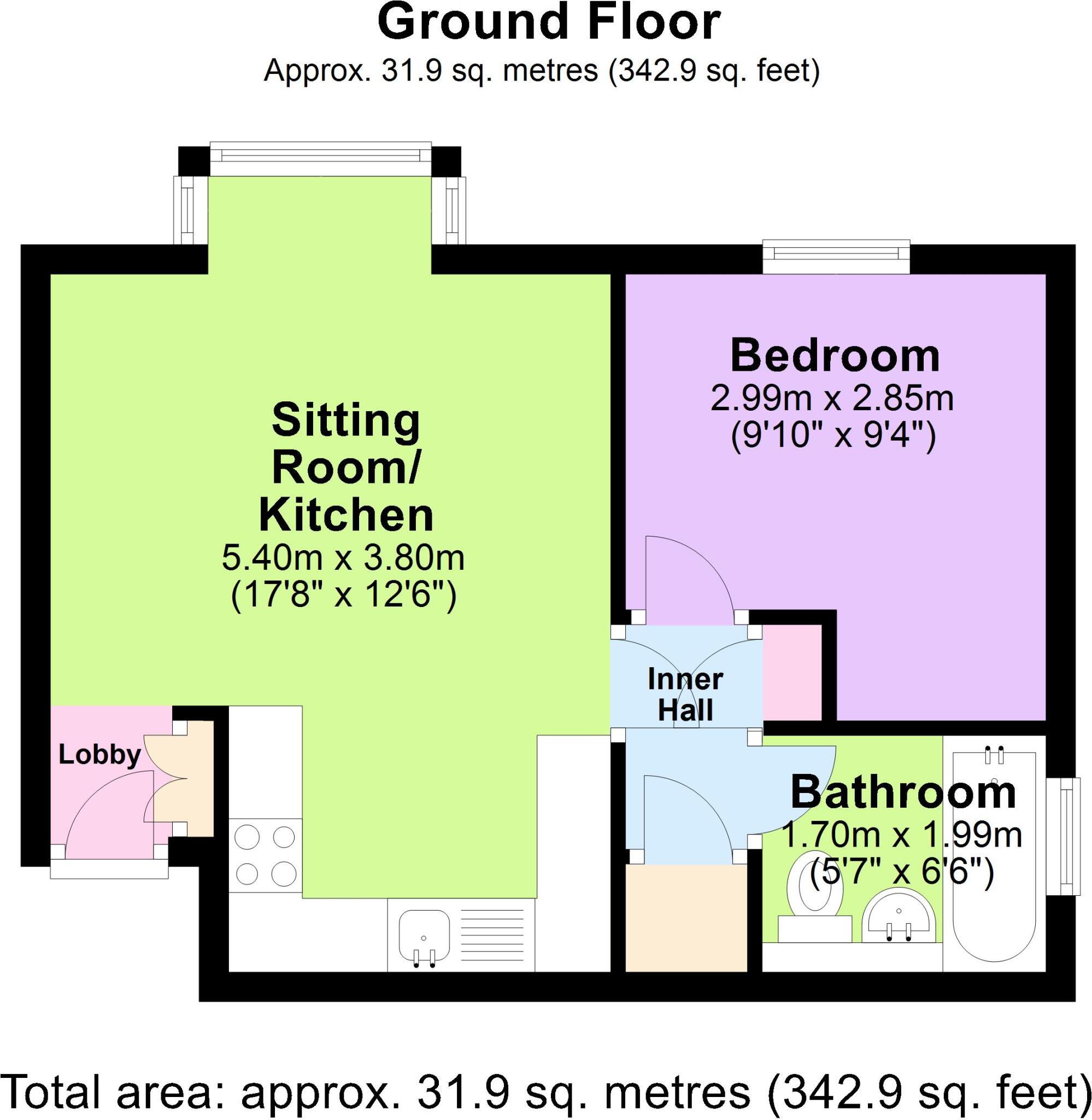 Blenheim Close, Peasedown St. John, Bath, Somerset, BA2 floorplan
