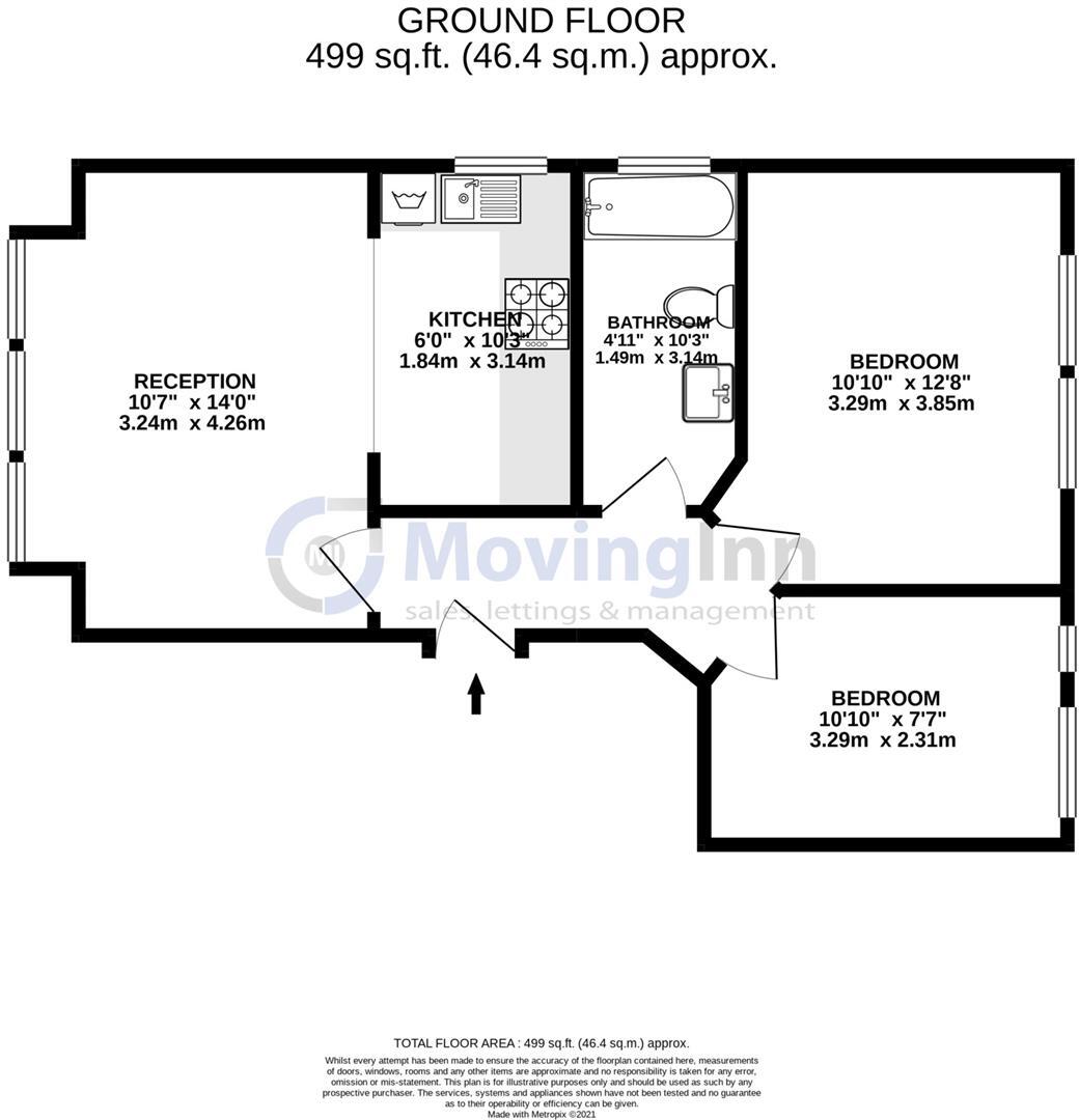 Flat 2, 94, Thurlow Park Road, West Dulwich floorplan