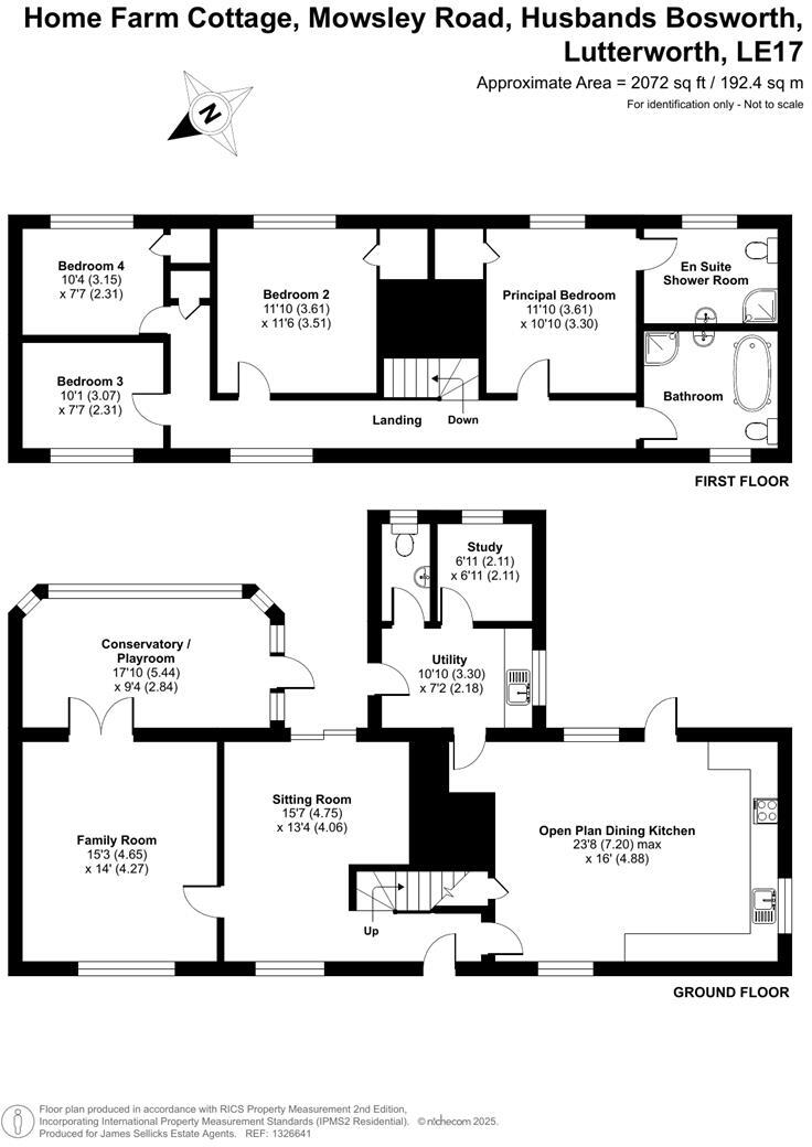 Home Farm Cottage, Husbands Bosworth floorplan