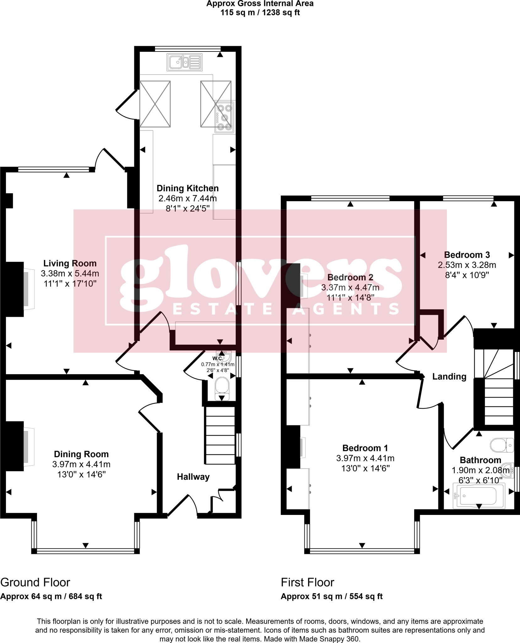 Greenhill Road, Moseley, Birmingham, B13 9SU floorplan