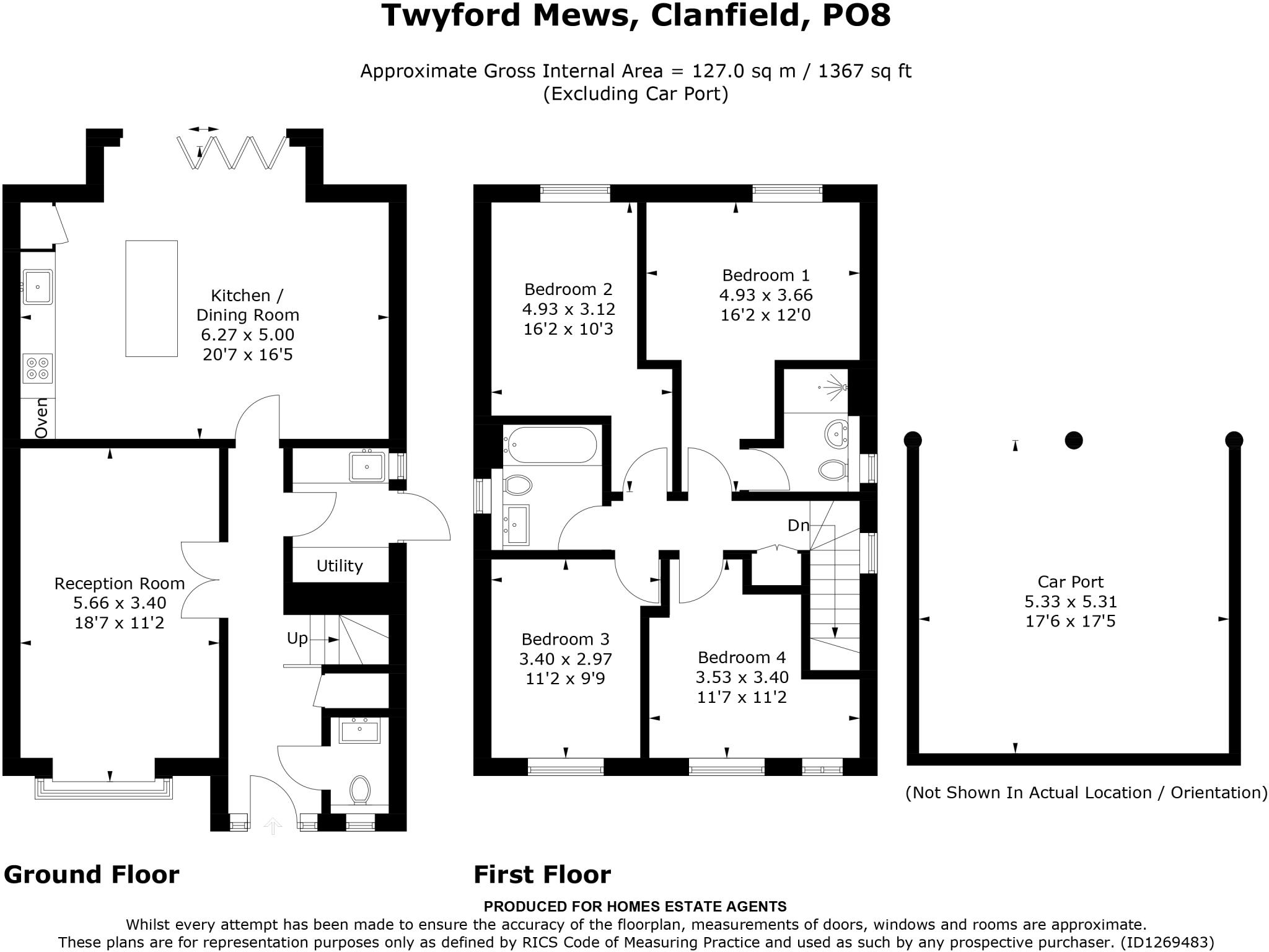 Twyford Rise, South Lane, Clanfield, Hampshire floorplan
