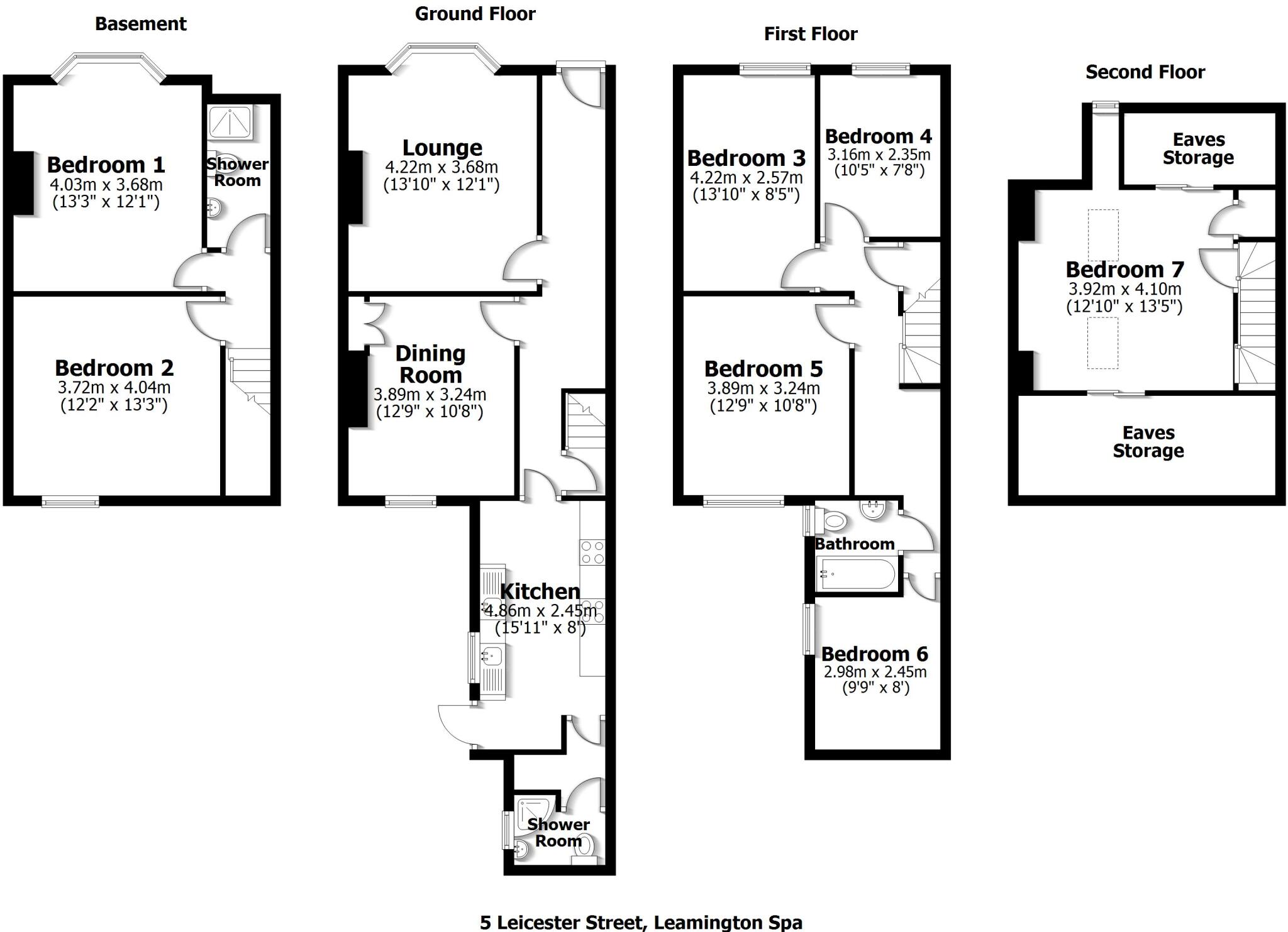 5 Leicester Street, Leamington Spa floorplan