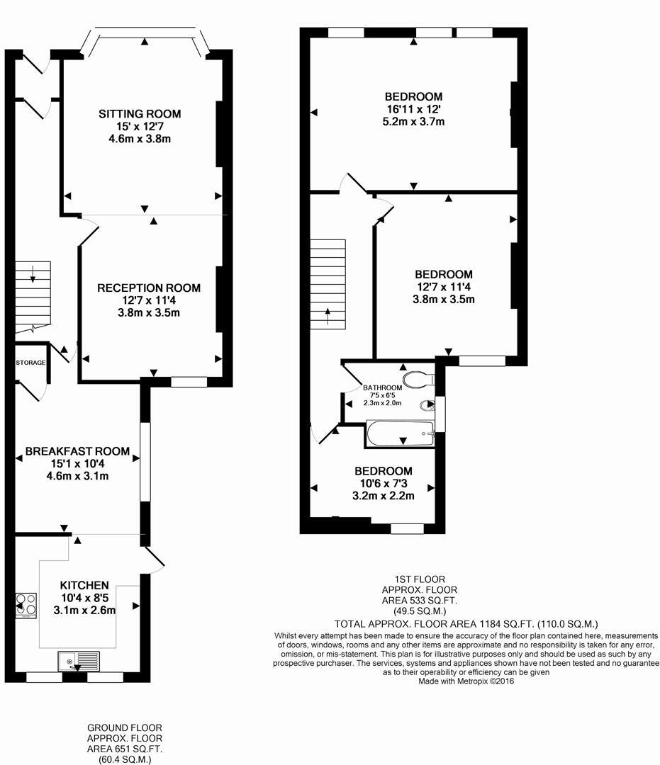 Beauchamp Road, Bishopston, Bristol floorplan