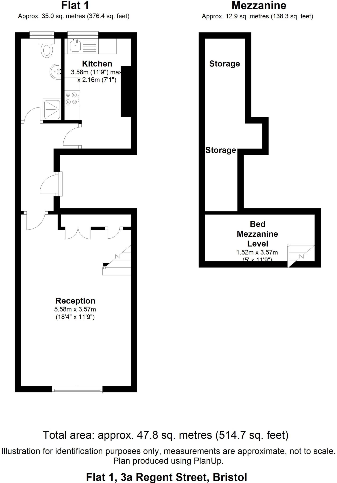 Regent Street, BS8 floorplan