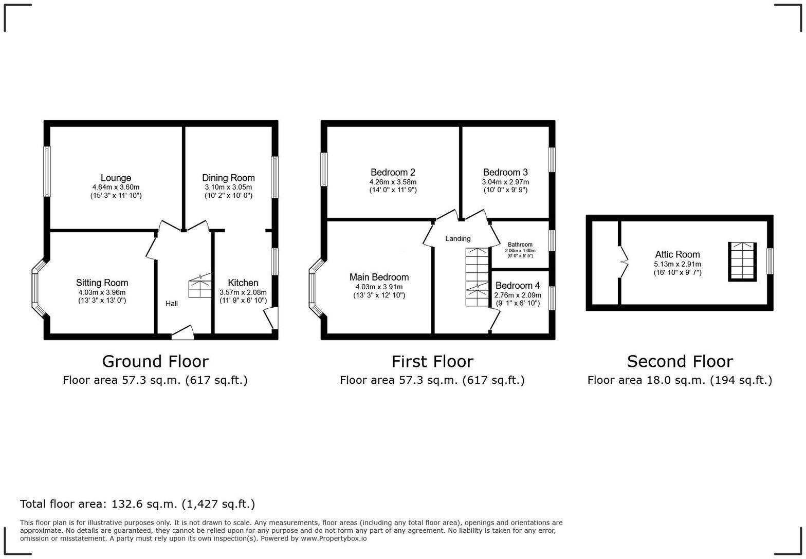 Sandringham Avenue, Rhyl LL18 1NL floorplan