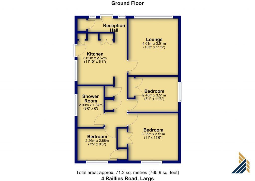 4 Raillies Road, Largs, KA30 8QZ floorplan