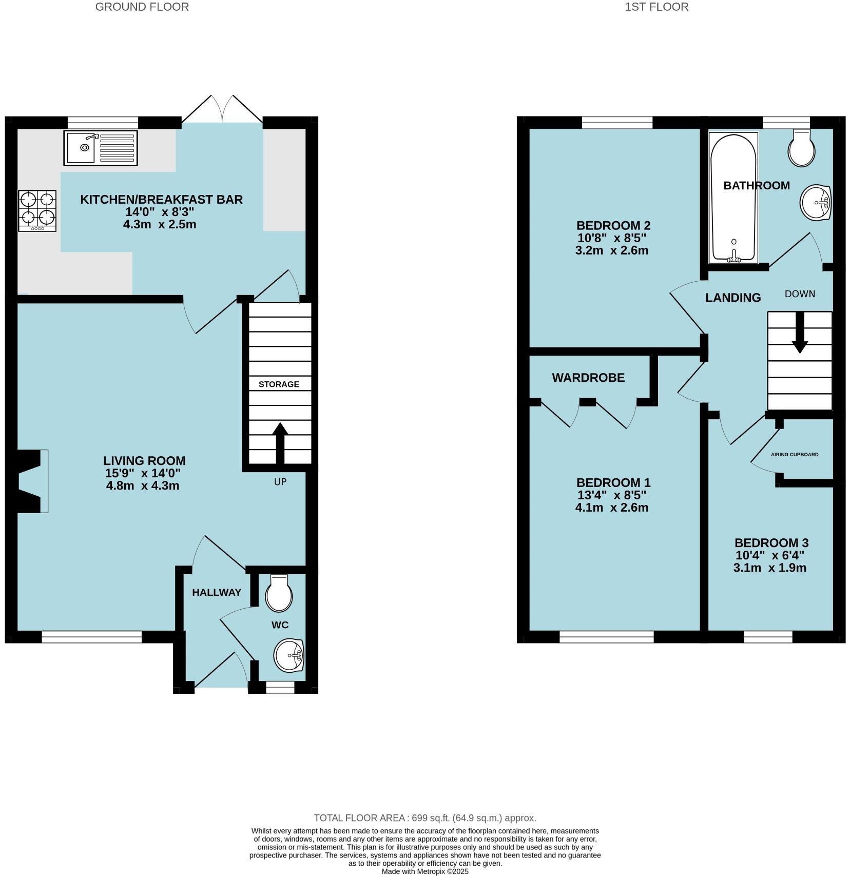 Meadowlands Avenue, Bridgwater, Somerset, TA6 floorplan