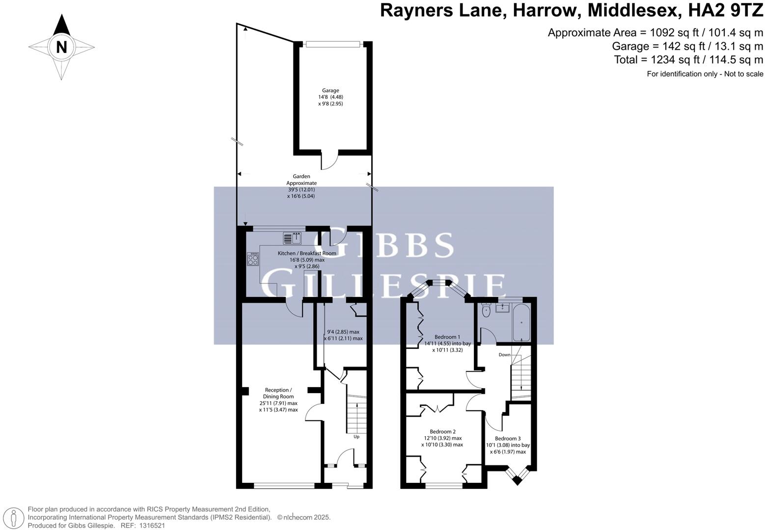Rayners Lane, Harrow, Middlesex floorplan