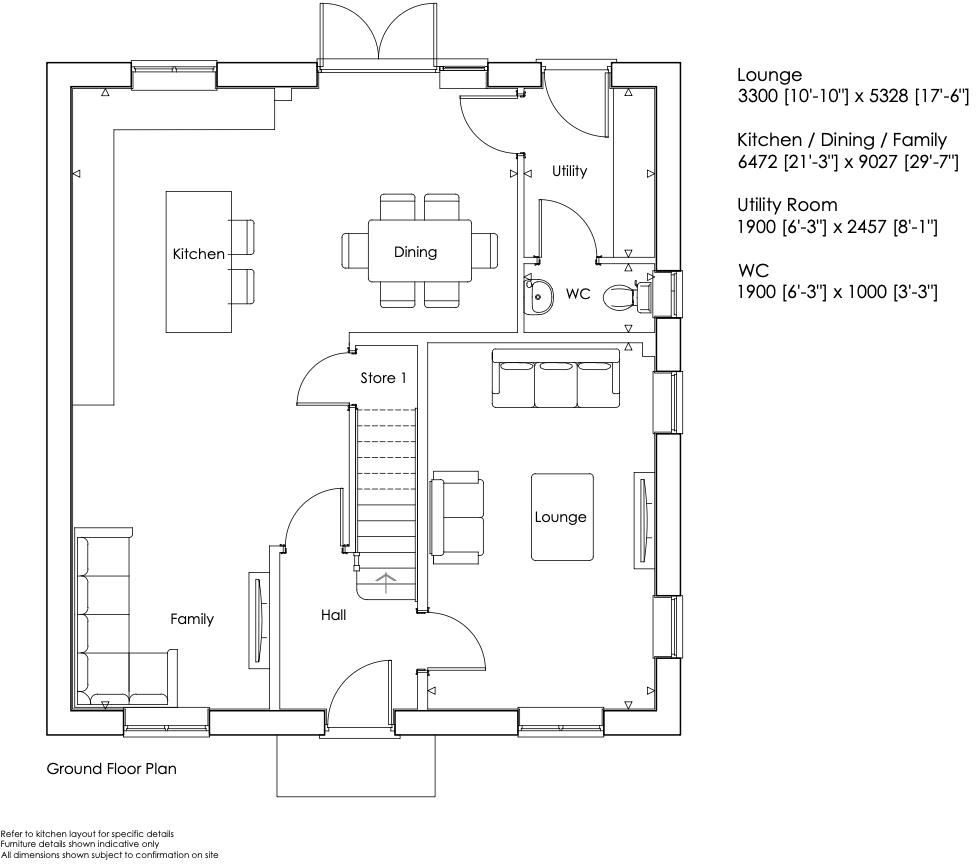 Longlands, Doles Lane, Findern DE65 6AX floorplan