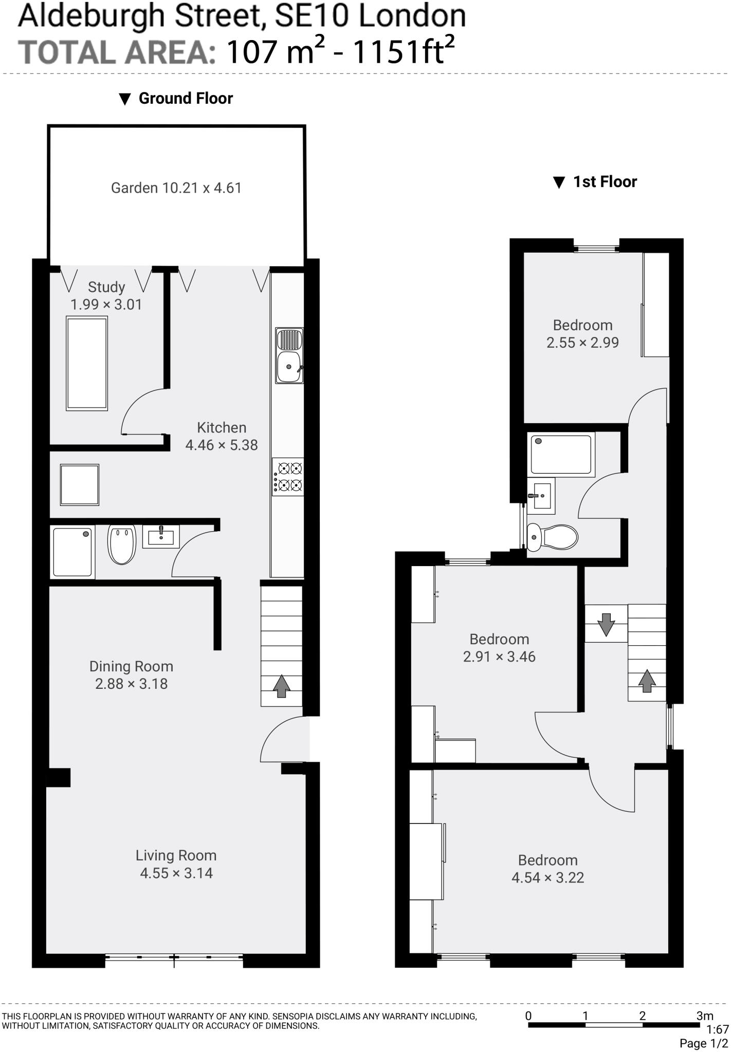 Aldeburgh Street, Greenwich, SE10 floorplan