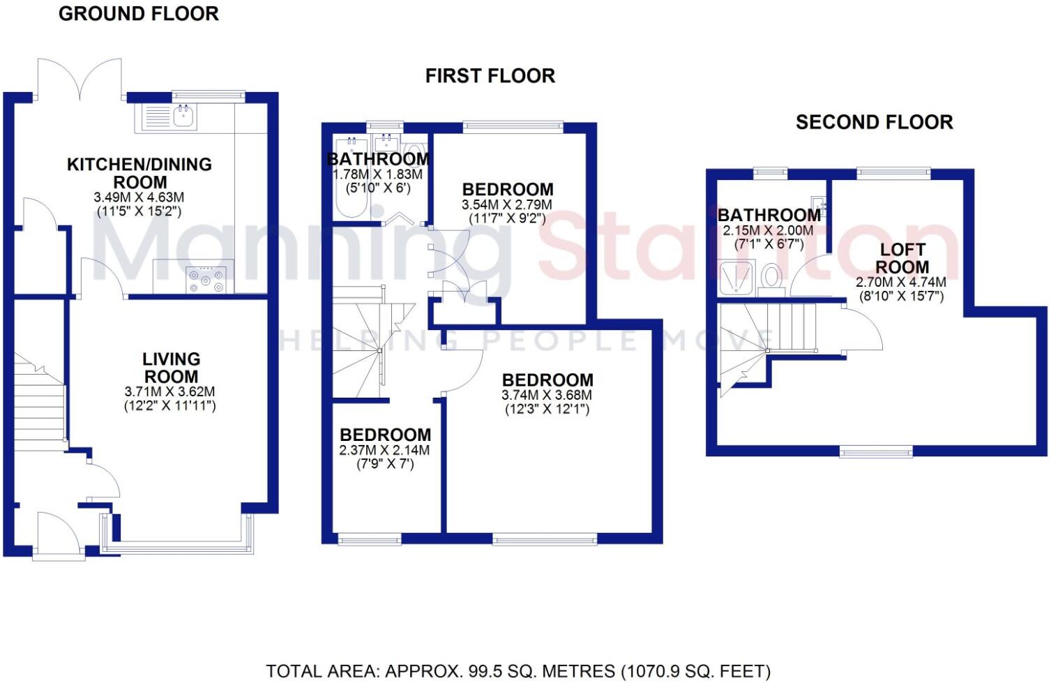 Low Lane, Horsforth, Leeds, West Yorkshire floorplan