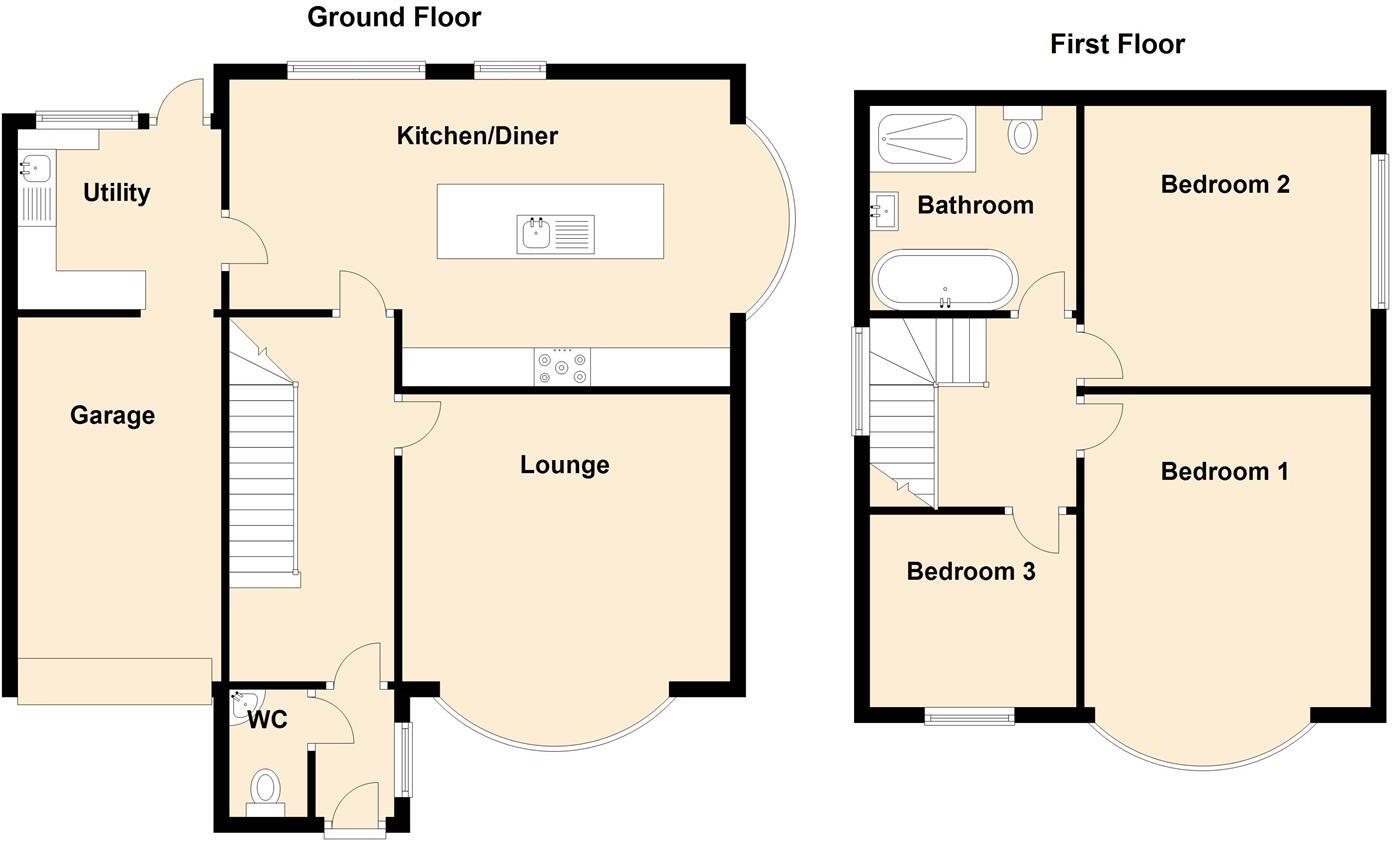 Waterbury Road, Brunton Park floorplan