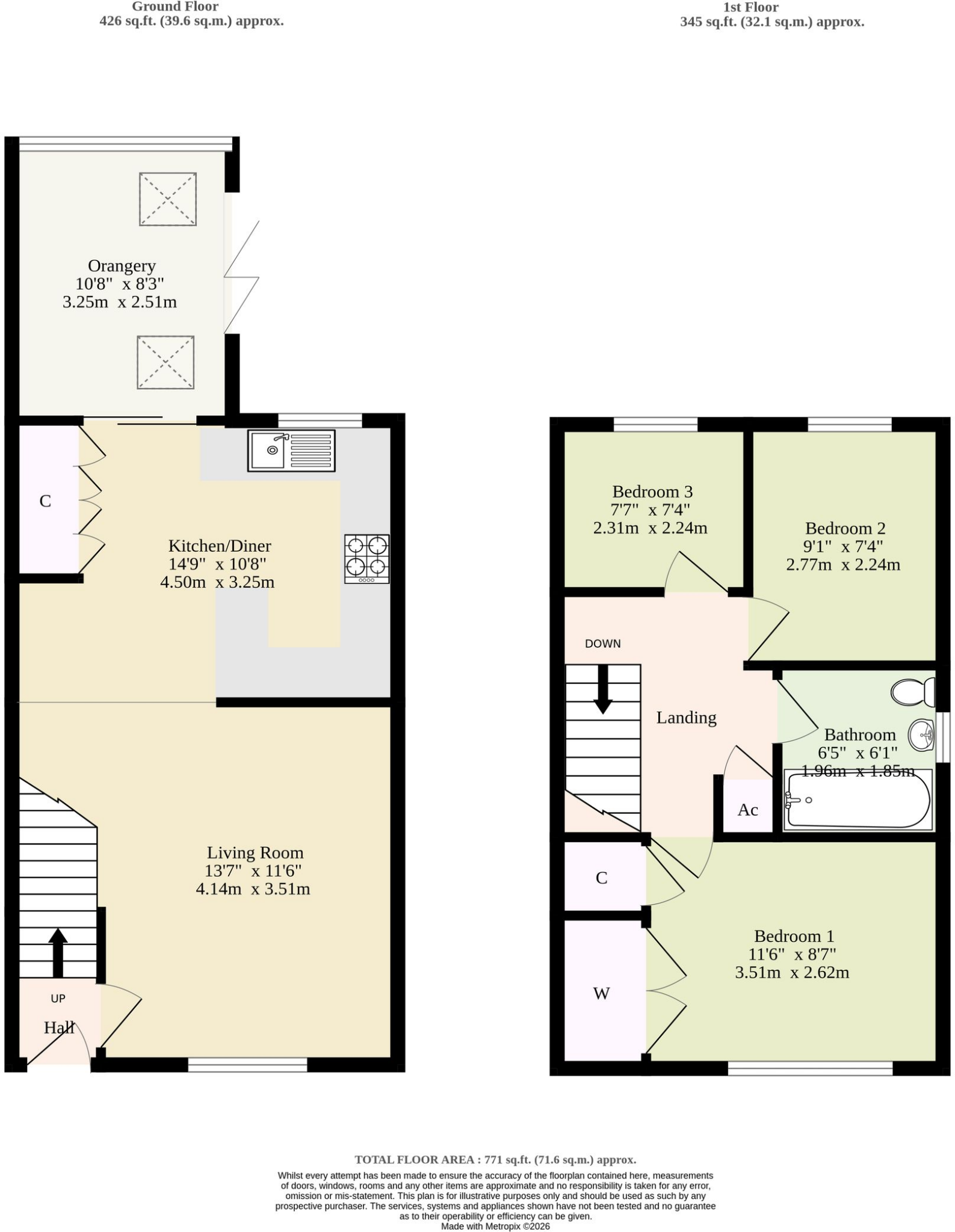 The Fallows, Taverham floorplan