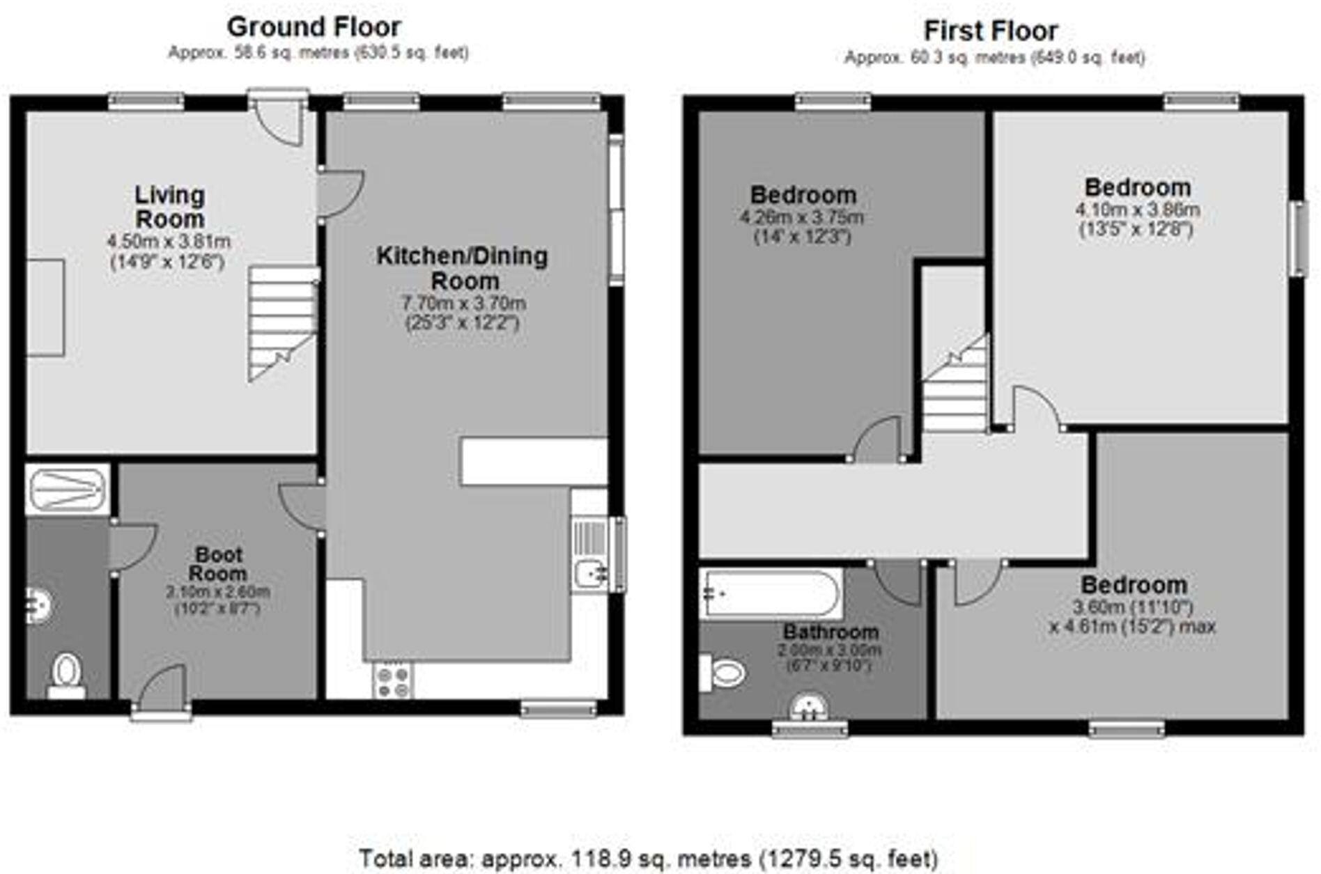 Cheriton Fitzpaine, Crediton, EX17 floorplan