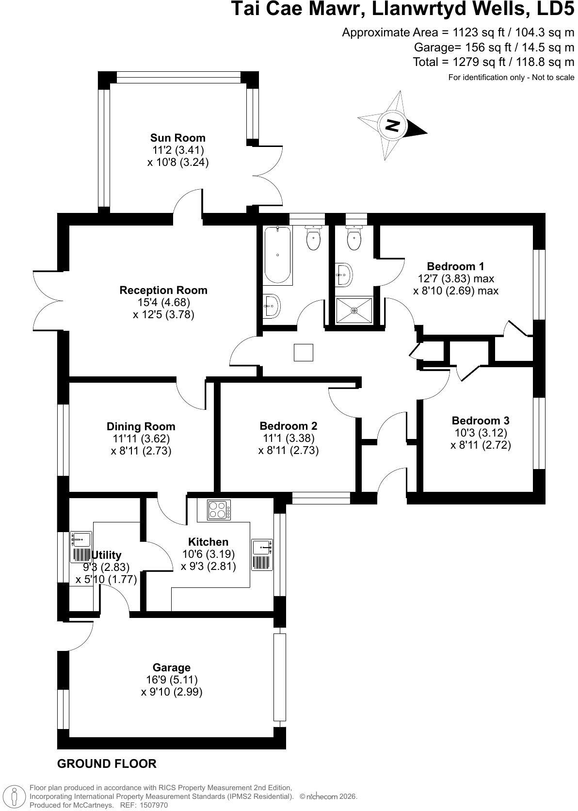 Tai Cae Mawr, Llanwrtyd Wells, Powys floorplan