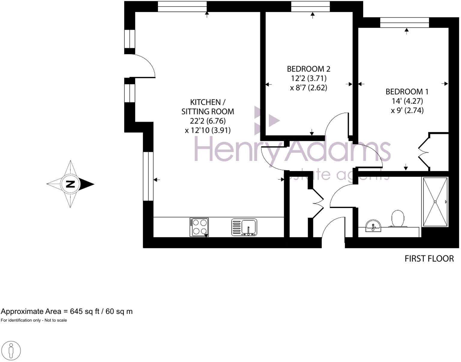 Waterfield Gardens, Chichester, PO19 floorplan