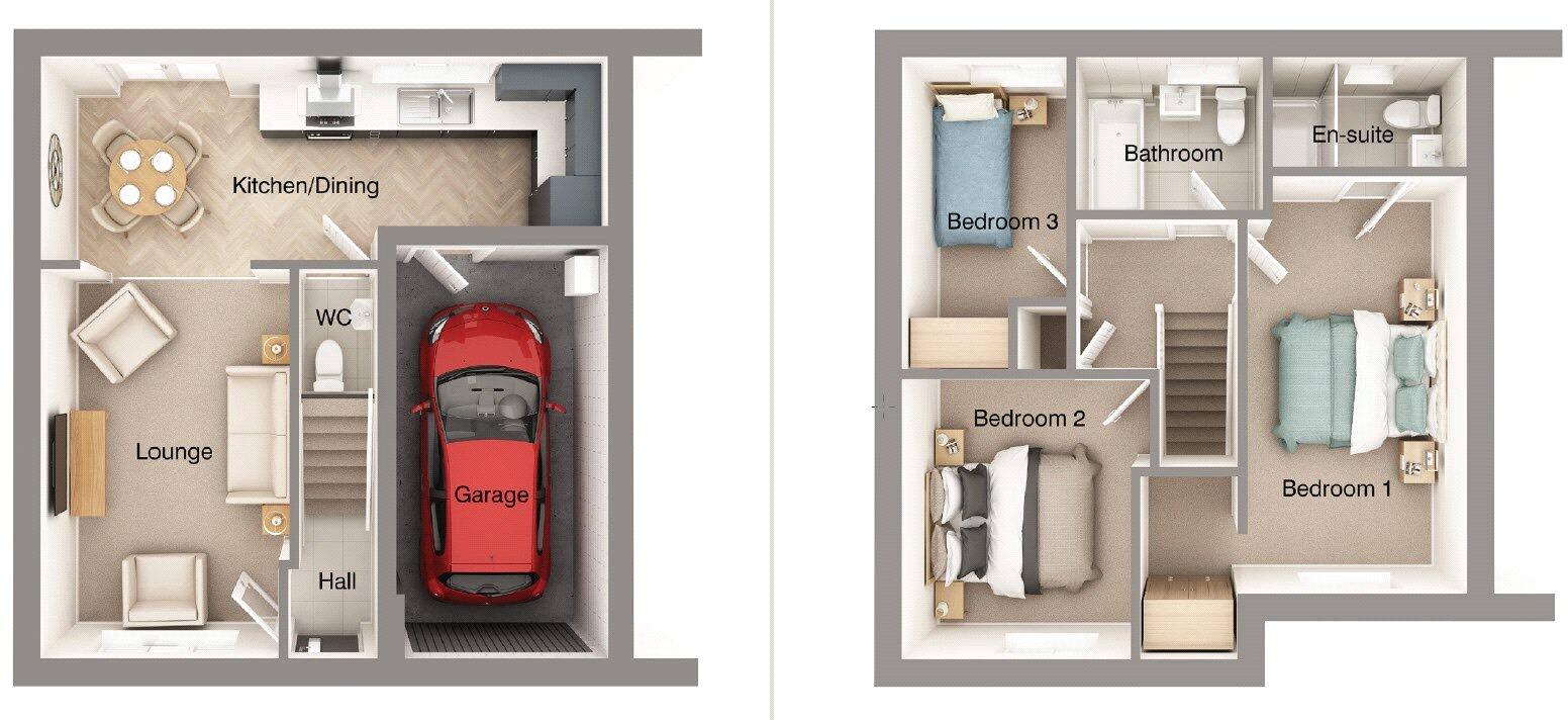 Plot 47 The Coppice, Chilton, County Durham, DL17 floorplan