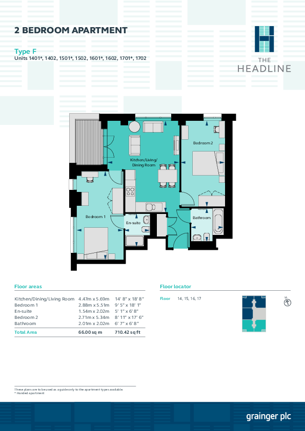 The Headline, Leeds Leeds LS1 floorplan