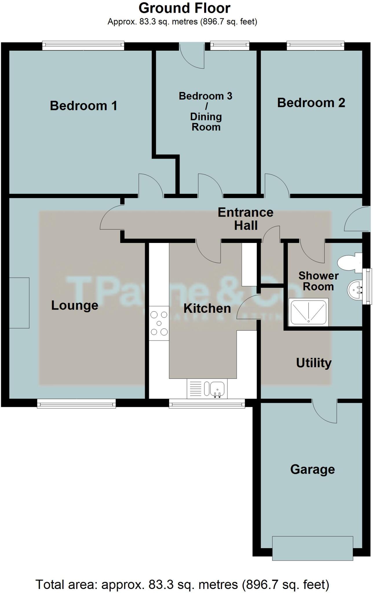 Horsegate Gardens, Chatteris, Cambs., PE16 6NH floorplan