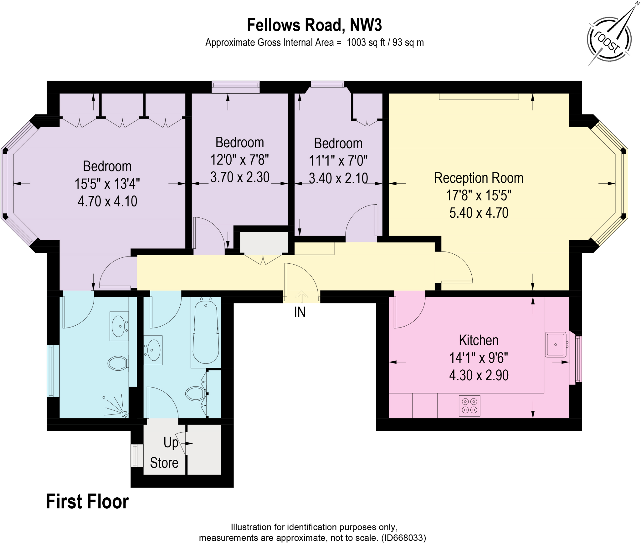 Fellows Road, London NW3 floorplan