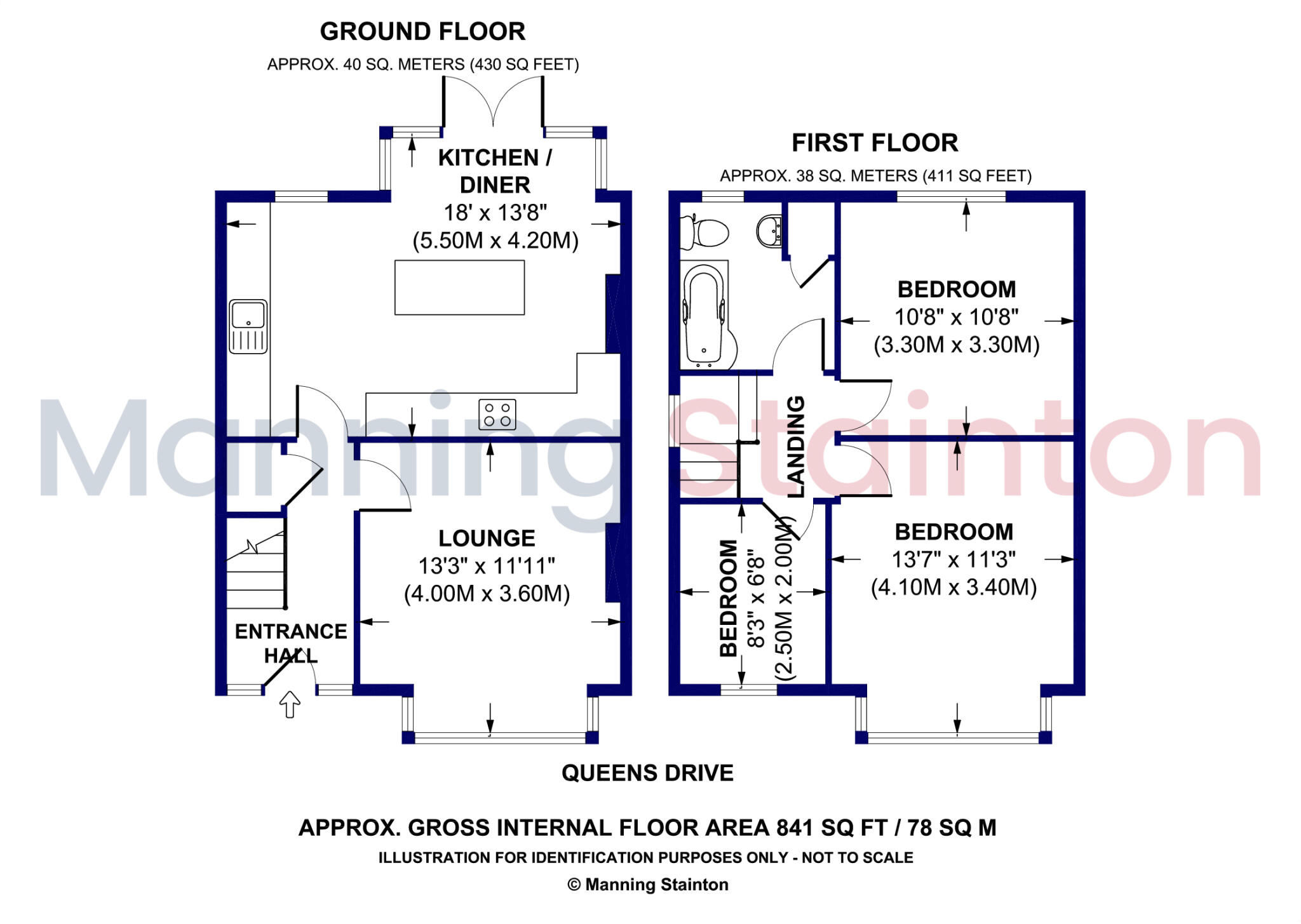 Queens Drive, Ossett, West Yorkshire floorplan
