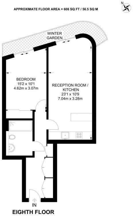 One Blackfriars, London floorplan
