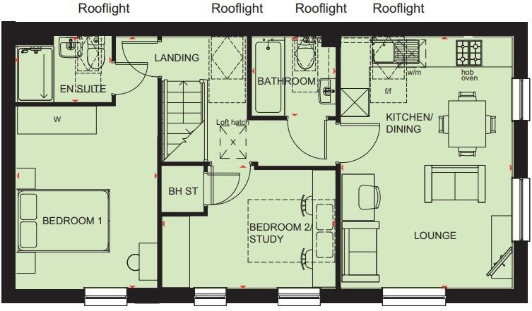 194 Elmers Gate, Houghton Regis, Bedfordshire, LU5 7BT floorplan