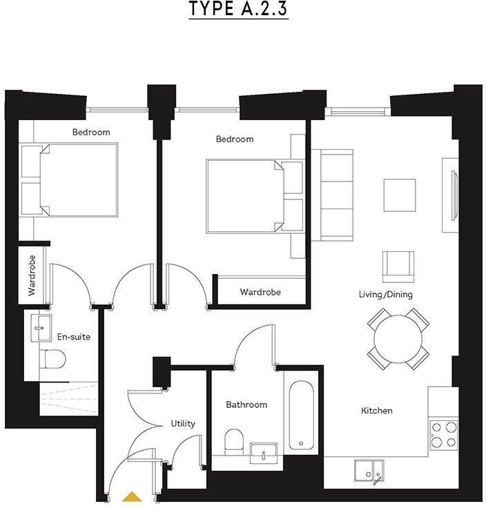 Lockside, Wharf Approach, Holbeck, Leeds floorplan