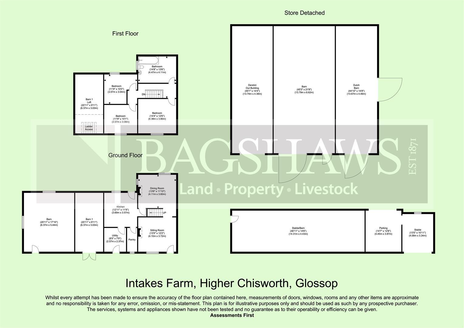 Higher Chisworth, Chisworth, Glossop floorplan