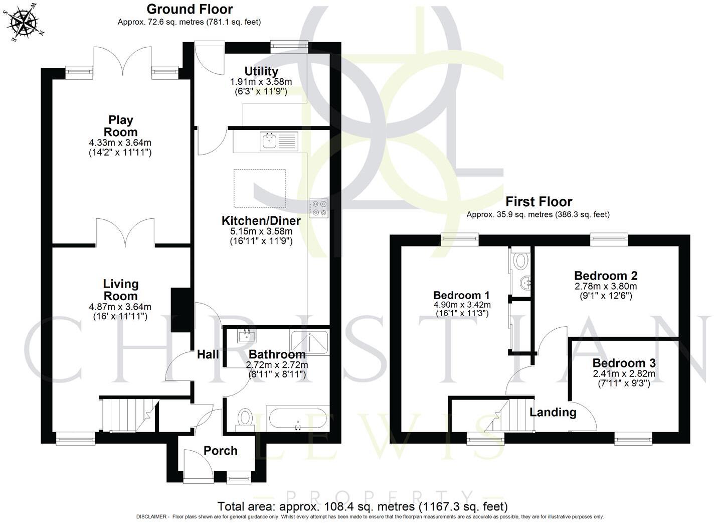 Grove Avenue, Honeybourne, Evesham floorplan
