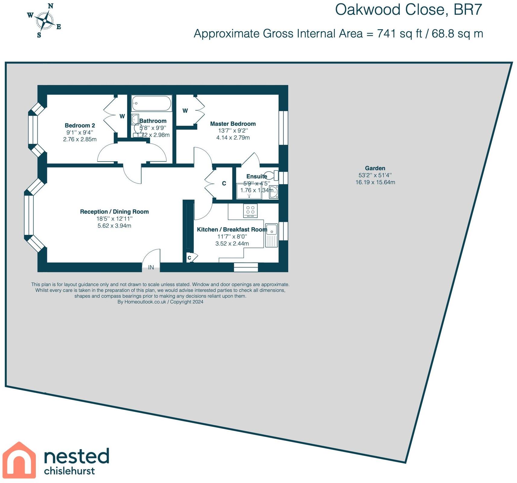 Oakwood Close, Chislehurst, BR7 floorplan