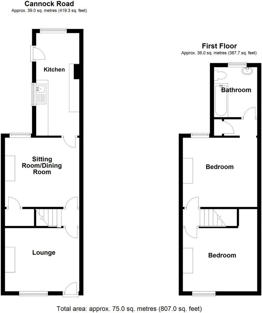 Cannock Road, Cannock floorplan