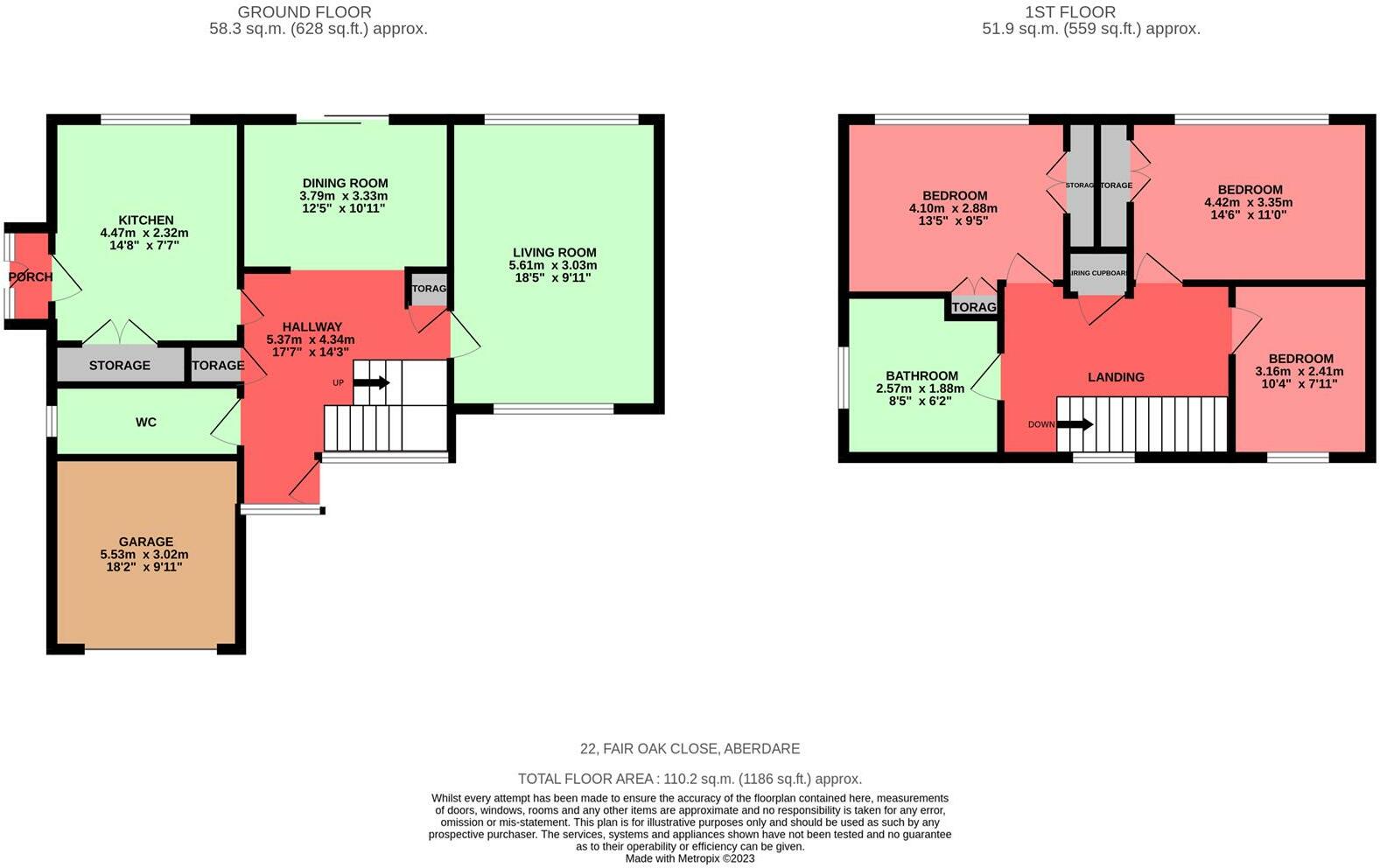 21, Fair Oak Close floorplan