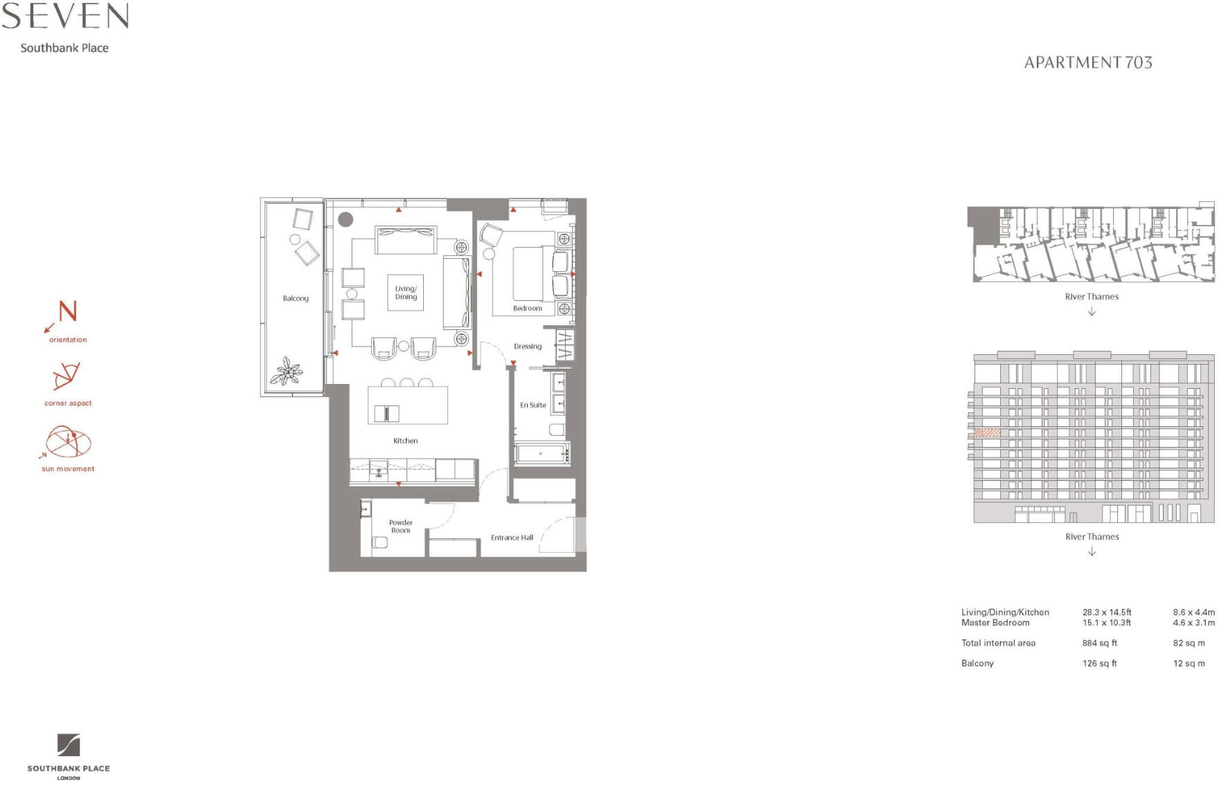 SEVEN, Southbank Place, SE1 floorplan