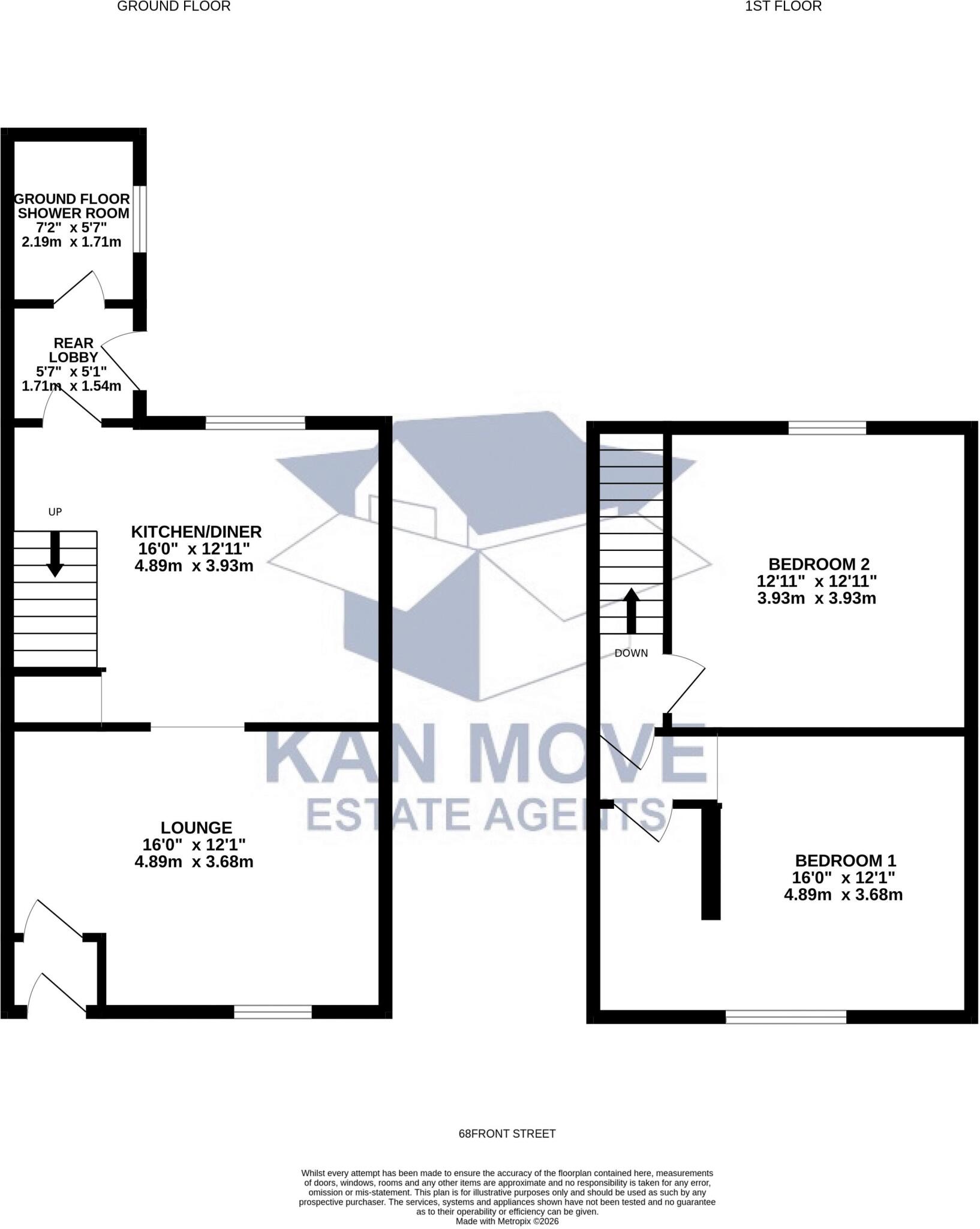 Front Street, TUDHOE, Spennymoor floorplan